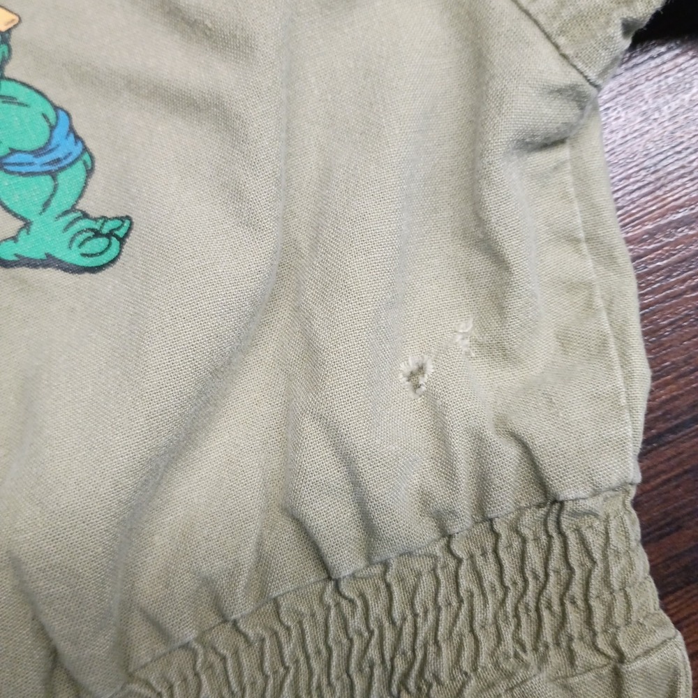 Vintage 1989 Teenage Mutant Ninja Turtles Mirage Jumpsuit Costume Size 6 Green - Picture 12 of 14